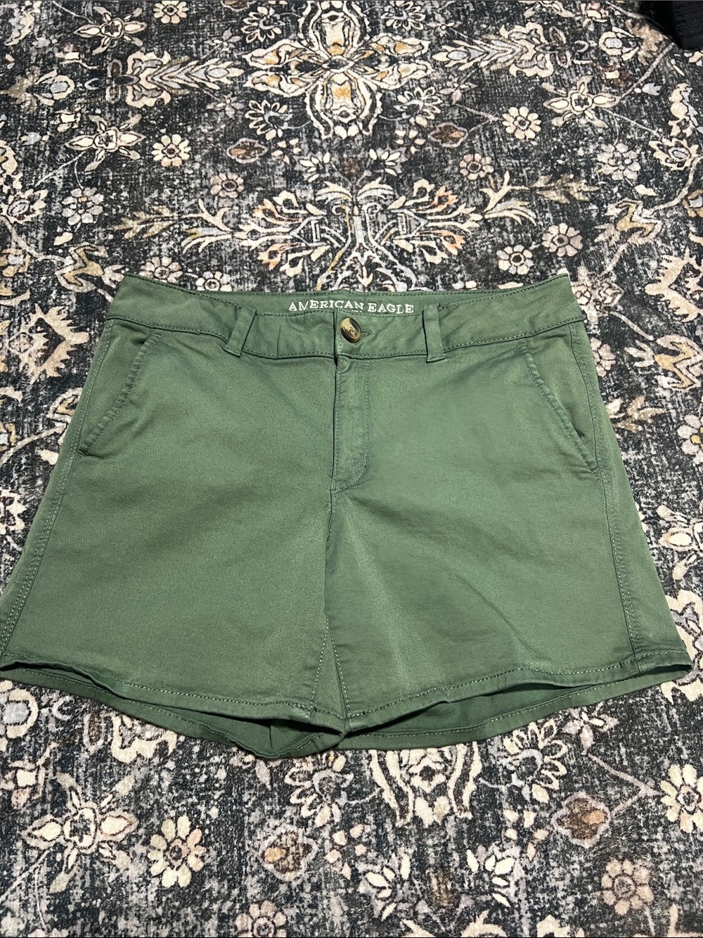 American Eagle Outfitters Olive Green Chino Shorts